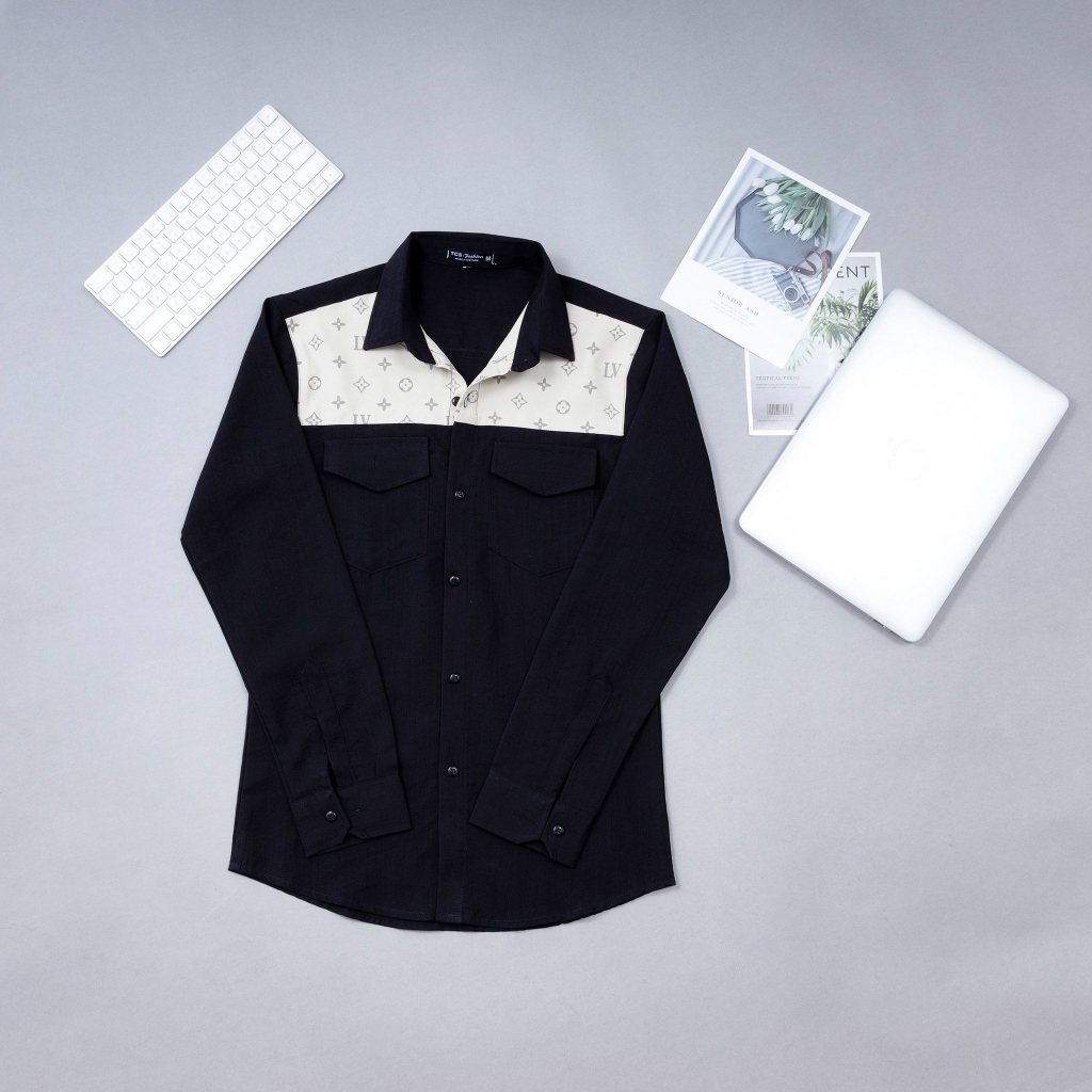 Áo sơ mi nam tay dài chất đũi mẫu mới siêu đẹp