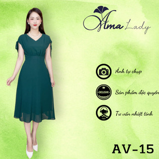 Đầm trung niên AMALADY AV-15 từ 48-75kg, Đầm tặng mẹ, Đầm dự tiệc thiết kế sang trọng [ AMALADY ]