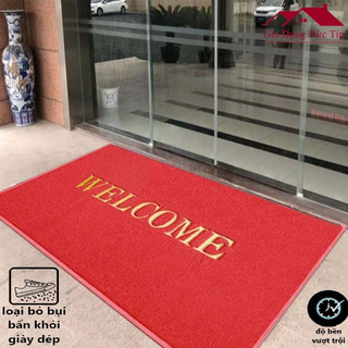 Thảm chùi chân welcome KT 120cm x 180cm. Thảm lau Khách Sạn, Siêu Thị Điện Máy, Tòa Nhà Lớn, Thảm Lau Chân Nhựa PVC.,