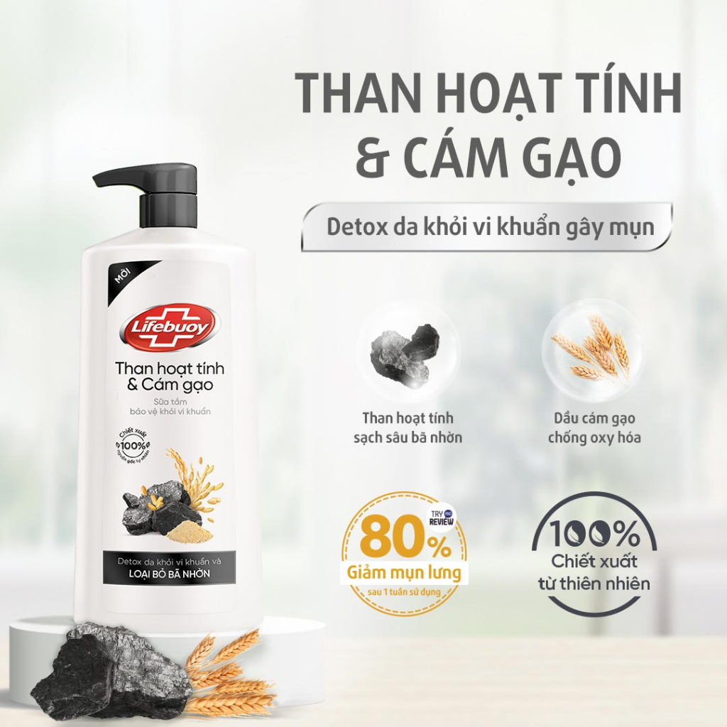 Sữa Tắm Lifebuoy Detox (800g)