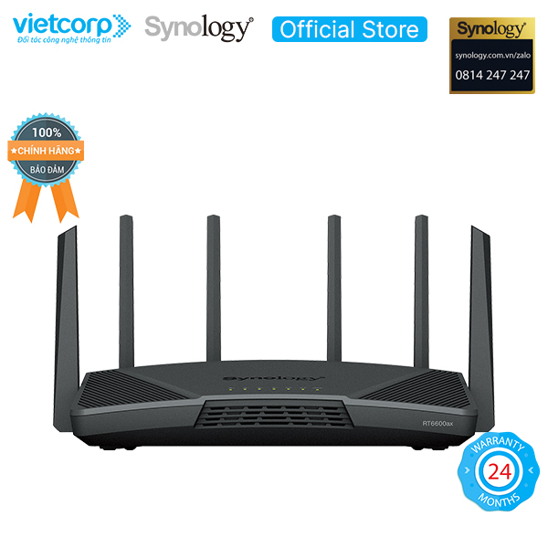 Bộ phát wifi 6 router Synology RT6600AX - Hàng Chính Hãng