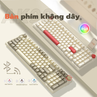 Bàn phím cơ gaming Không dây Bluetooth ONIKUMA Blue/Red/Brown Switch 98 phím, có đèn RGB, cho máy tính/laptop