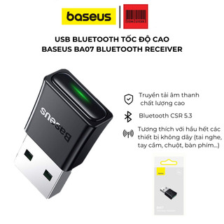 Bộ Chuyển Đổi Kết Nối Không Dây Bluetooth Baseus BA07 Wireless Adapter