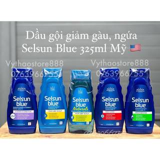 Hàng chuẩn Mỹ - Dầu gội giảm gàu, ngứa Selsun Blue chai 325ml