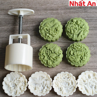 Khuôn trung thu 4 mặt sen thu 75gr