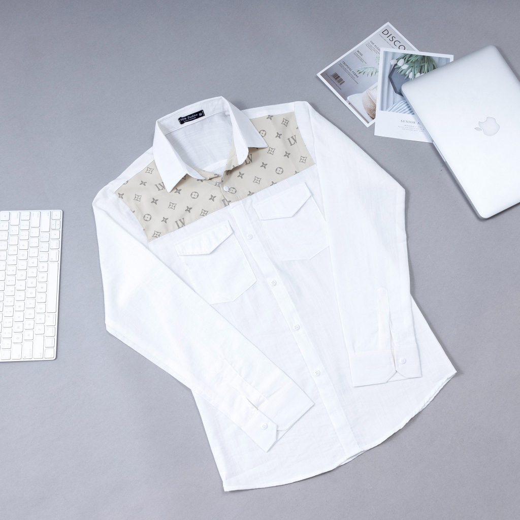 Áo sơ mi nam tay dài chất đũi mẫu mới siêu đẹp