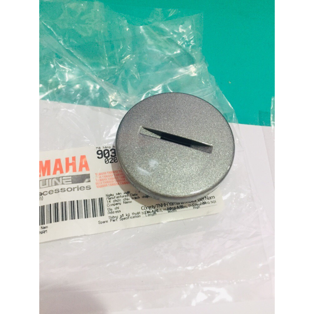 Nút chụp vô lăng mâm lửa - vít nắp xả  lớn và nhỏ màu ĐEN NHÁM và GHI XÁM xe Exciter,Sirius,Jupiter chính hãng Yamaha