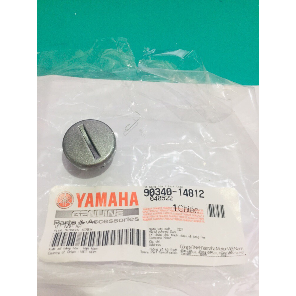 Nút chụp vô lăng mâm lửa - vít nắp xả  lớn và nhỏ màu ĐEN NHÁM và GHI XÁM xe Exciter,Sirius,Jupiter chính hãng Yamaha