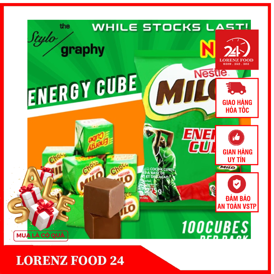 Kẹo milo cube Thái Lan 1 gói 275gr (100 viên)