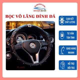 Bọc vô lăng đính đá cho mọi dòng xe - bọc tay lái xe hơi cho phái nữ