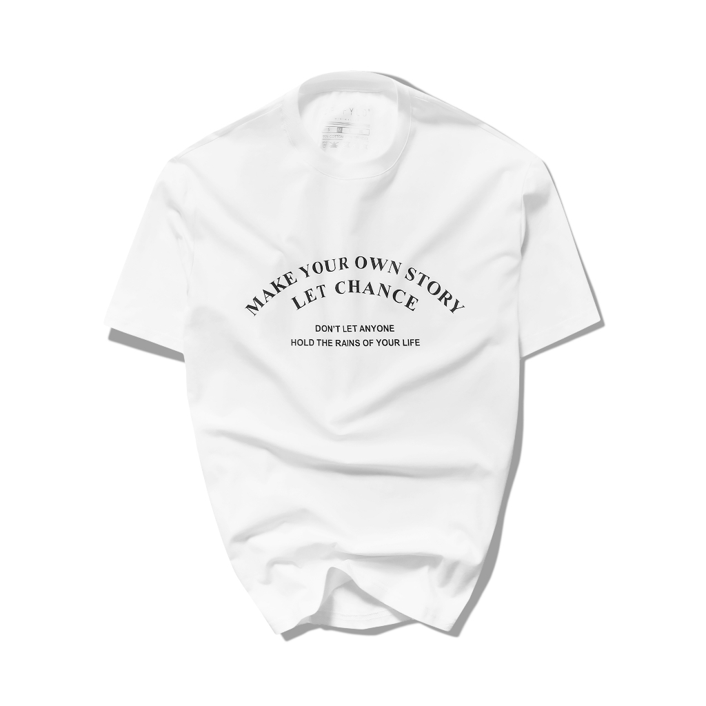 Áo Thun Nam In Chữ Polido Cao Cấp Màu Trắng Thoáng Mát Co Giãn Form Slimfit Thời Trang Nam Hiện Đại Cá Tính