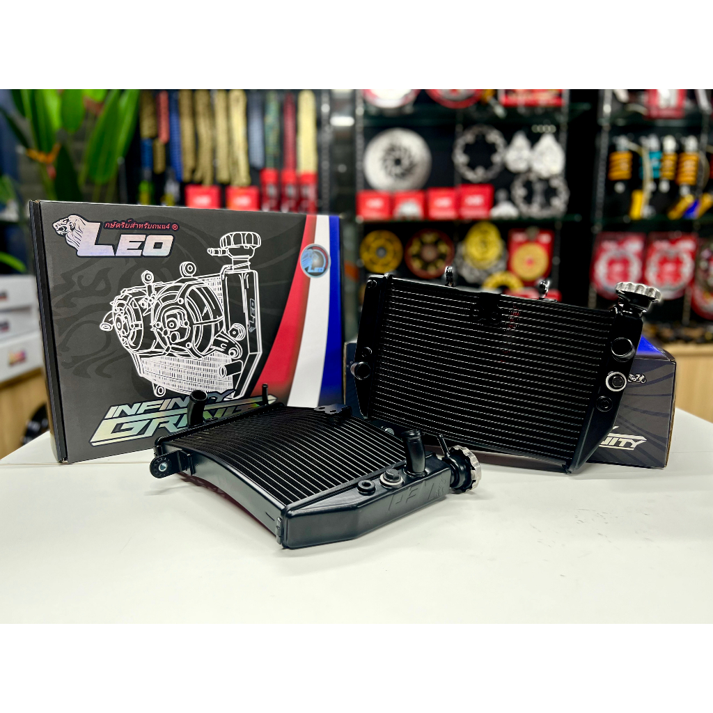 Két nước cong làm mát LEO Racing Malaysia