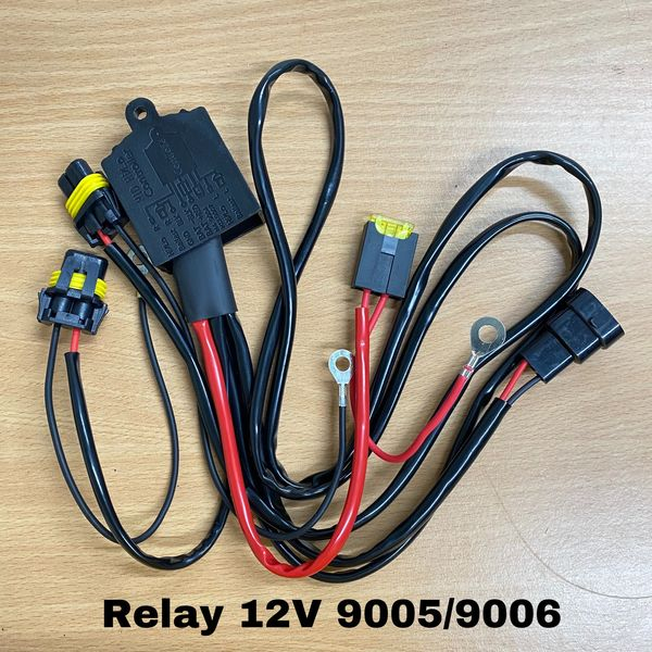 Bộ dây giật pha, Rơ le, dây, rắc đèn pha, đèn gầm dùng cho đèn Bi