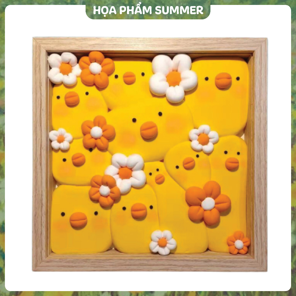 Khung gỗ làm tranh đất sét, làm handmade