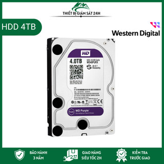 Ổ cứng HDD Western Purple 4TB chuyên dụng camera bảo hành 36 tháng
