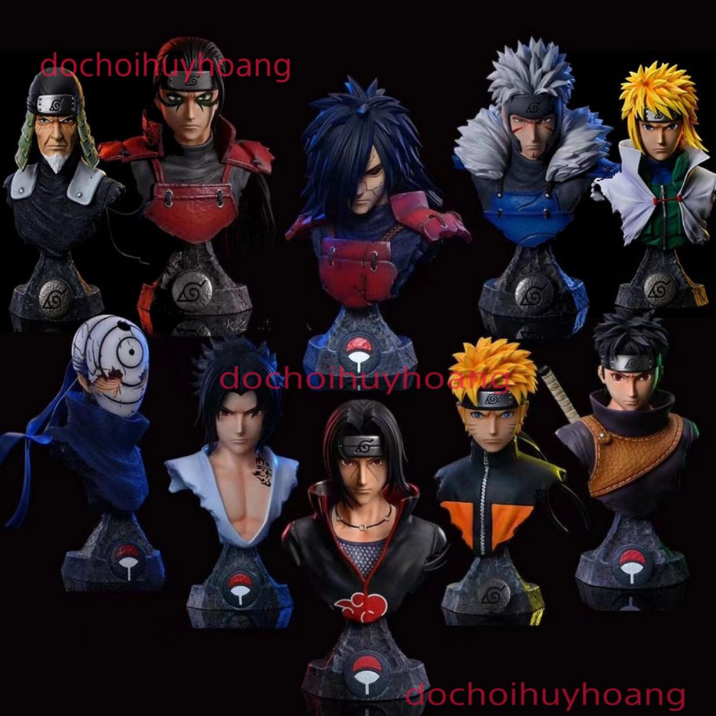 Mô hình naruto tượng bán thân hokage Đệ nhất nhị tam tứ ngũ lục Minato Shisui Tsunade Kakashi Sasuke Itachi Obit