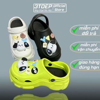 Dép sục cún crocs nữ 3TDEP, chất EVA xịn xò, cao 7cm, êm chân, chọn tăng 1 size