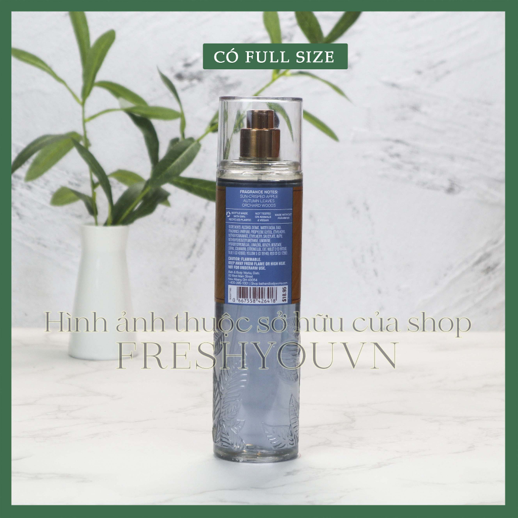 Sweater Weather - Xịt thơm toàn thân body mist Bath & Body Works khác - fresh you