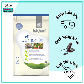  THỨC ĂN HẠT ISKHAN JUNIOR CHO CHÓ CON TÚI 1,2KG DATE 8/2024