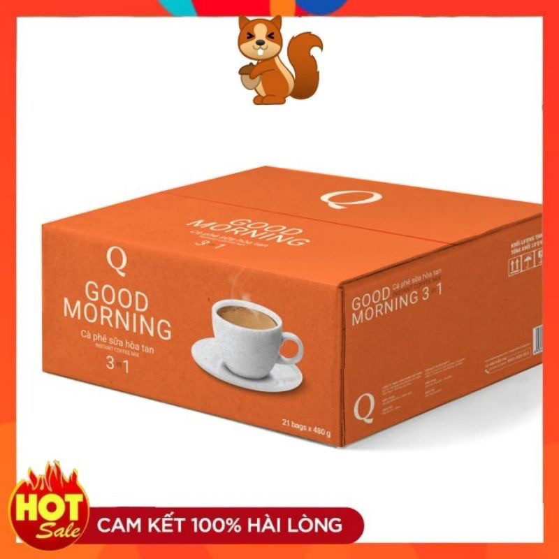 Cafe Trần Quang Good Morning bịch 24 gói date mới