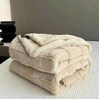 Chăn hồ ly bụng lông cừu nhập khẩu 2m-2m3 nặng2.6kg,mượt mà,giữ ấm khi đông về