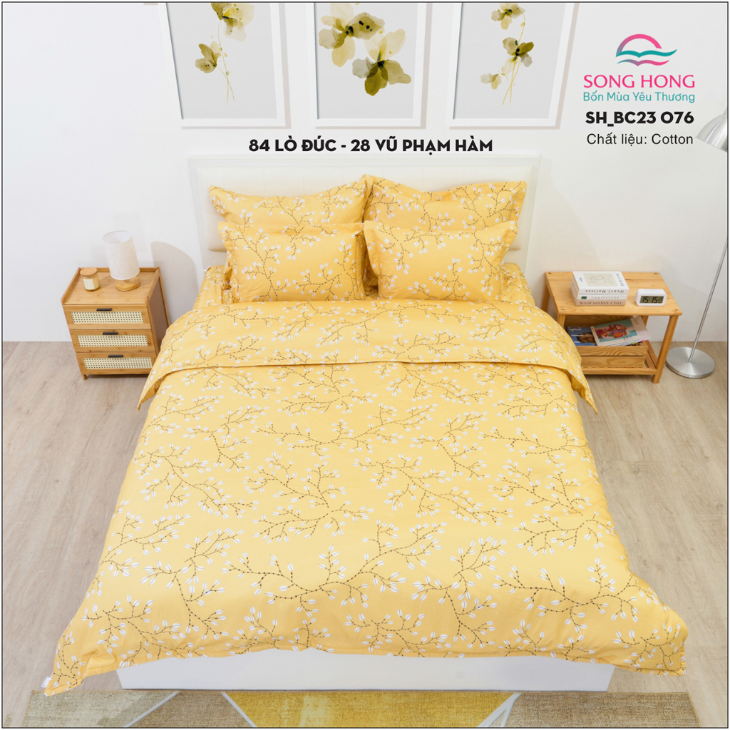 Chăn đông Sông Hồng 1m8*2m1 Chất Cotton Hàng chính hãng