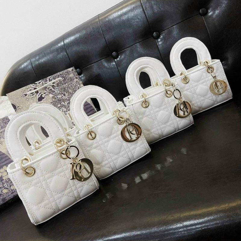 Túi đeo chéo mini cầm tay, Túi vuông 5 ô da nhám size 13cm, Túi xách nữ mini đeo chéo hai quai xách tay M205