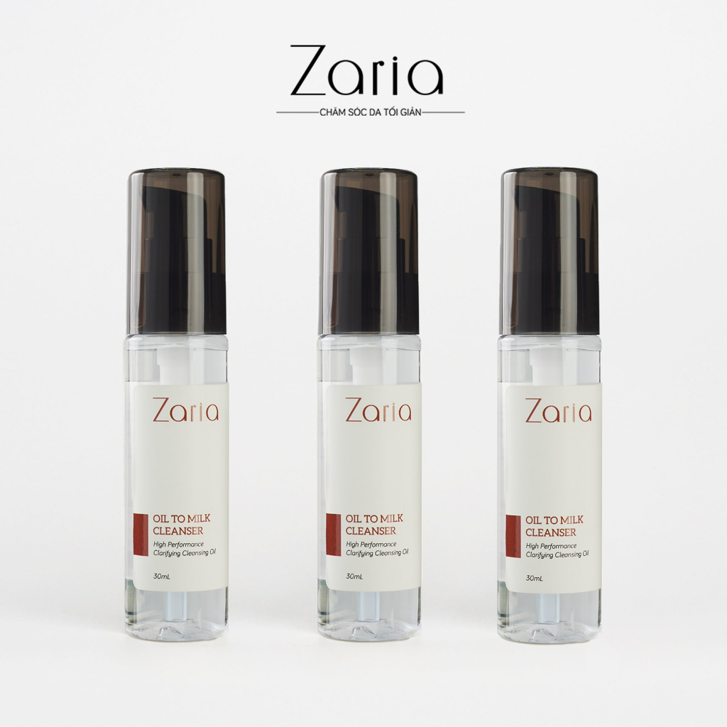 Dầu Tẩy Trang Sạch Sâu Dưỡng Ẩm Giúp Da Mềm Mịn Nhũ Hóa Tức Thì Zaria Oil To Milk Cleanser