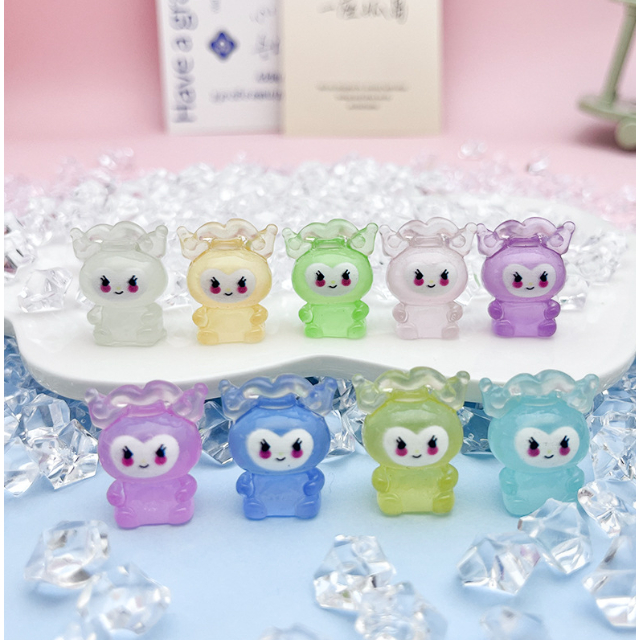 Mô hình nhân vật Kulomi anime dạ quang nhiều màu phát sáng trang trí nhà búp bê, DIY