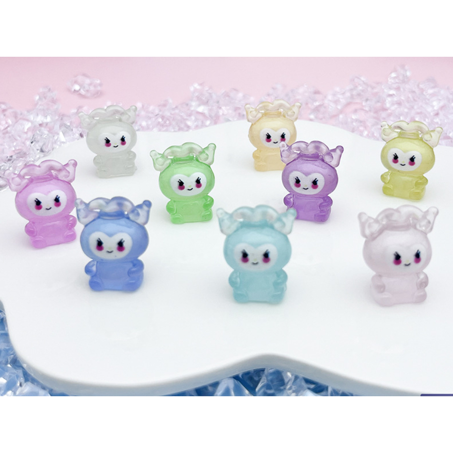 Mô hình nhân vật Kulomi anime dạ quang nhiều màu phát sáng trang trí nhà búp bê, DIY