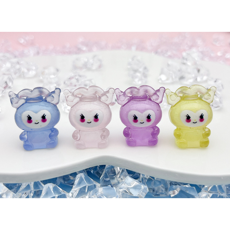 Mô hình nhân vật Kulomi anime dạ quang nhiều màu phát sáng trang trí nhà búp bê, DIY