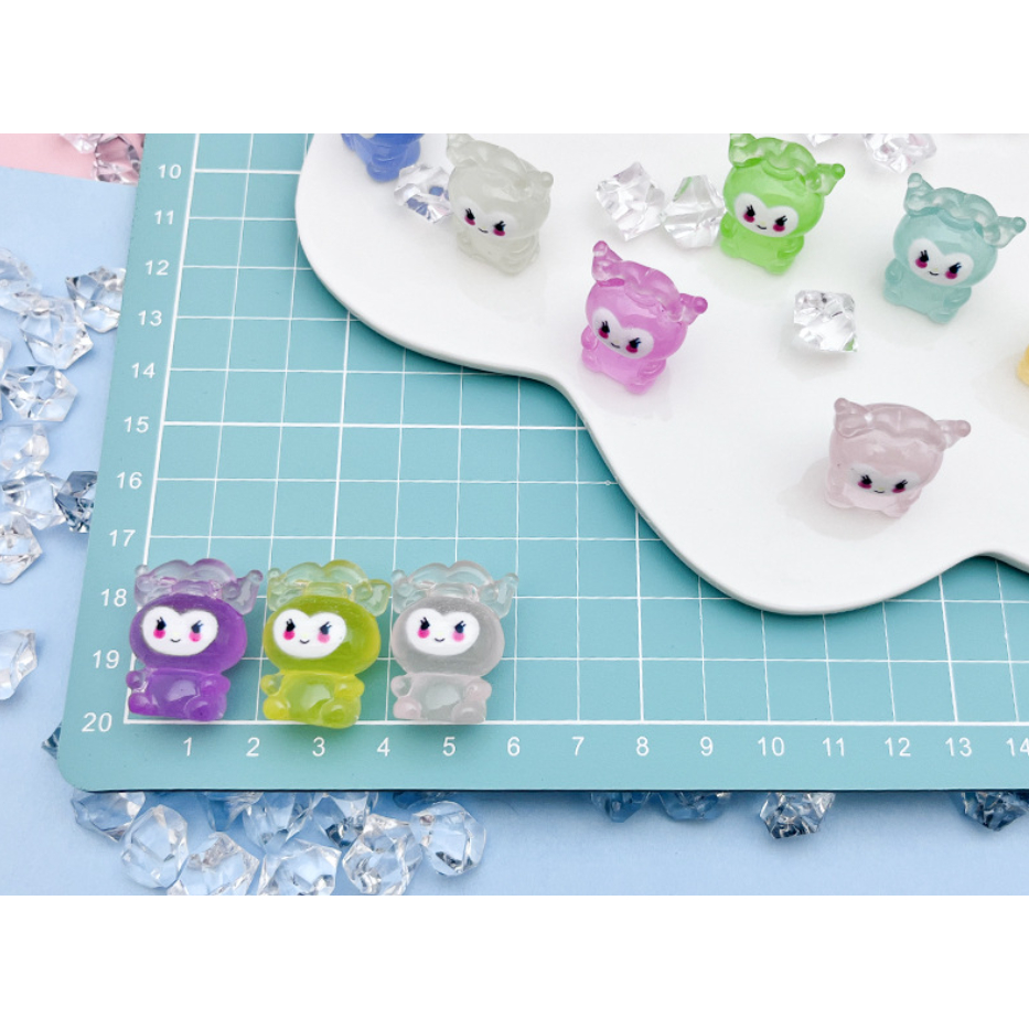 Mô hình nhân vật Kulomi anime dạ quang nhiều màu phát sáng trang trí nhà búp bê, DIY