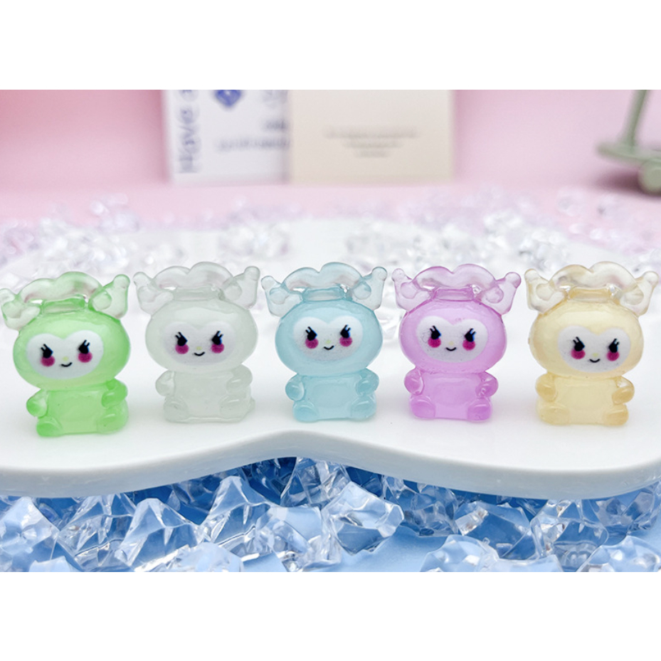 Mô hình nhân vật Kulomi anime dạ quang nhiều màu phát sáng trang trí nhà búp bê, DIY