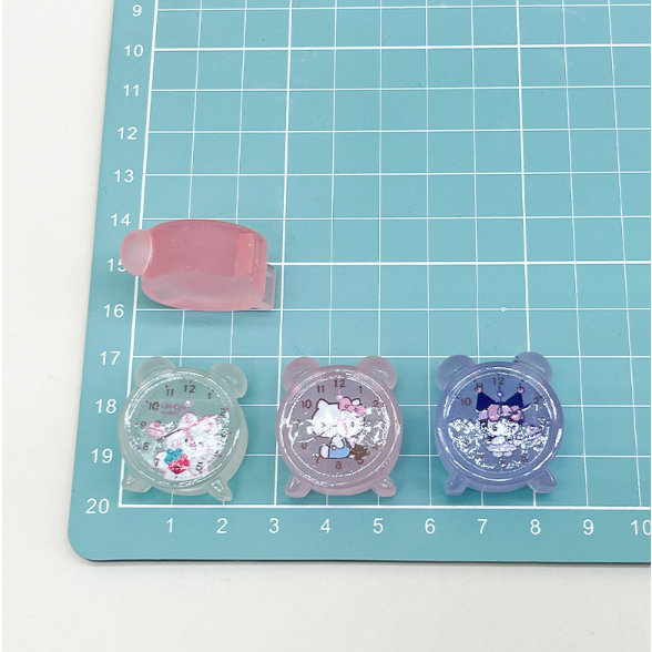 Mô hình đồng hồ để bàn dạ quang nhiều màu phát sáng trang trí nhà búp bê, DIY