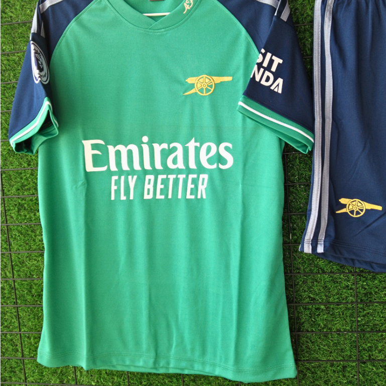 Quần áo bóng đá thun lạnh, đồ đá banh in tên theo yêu cầu, Arsenal đỏ, in logo miễn phí HUNGSPORT TN