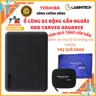  Ổ Cứng Di Động HDD 2.5" Toshiba Canvio Advance V10 1TB/2TB/4TB Chính Hãng - Bảo Hành 3 Năm