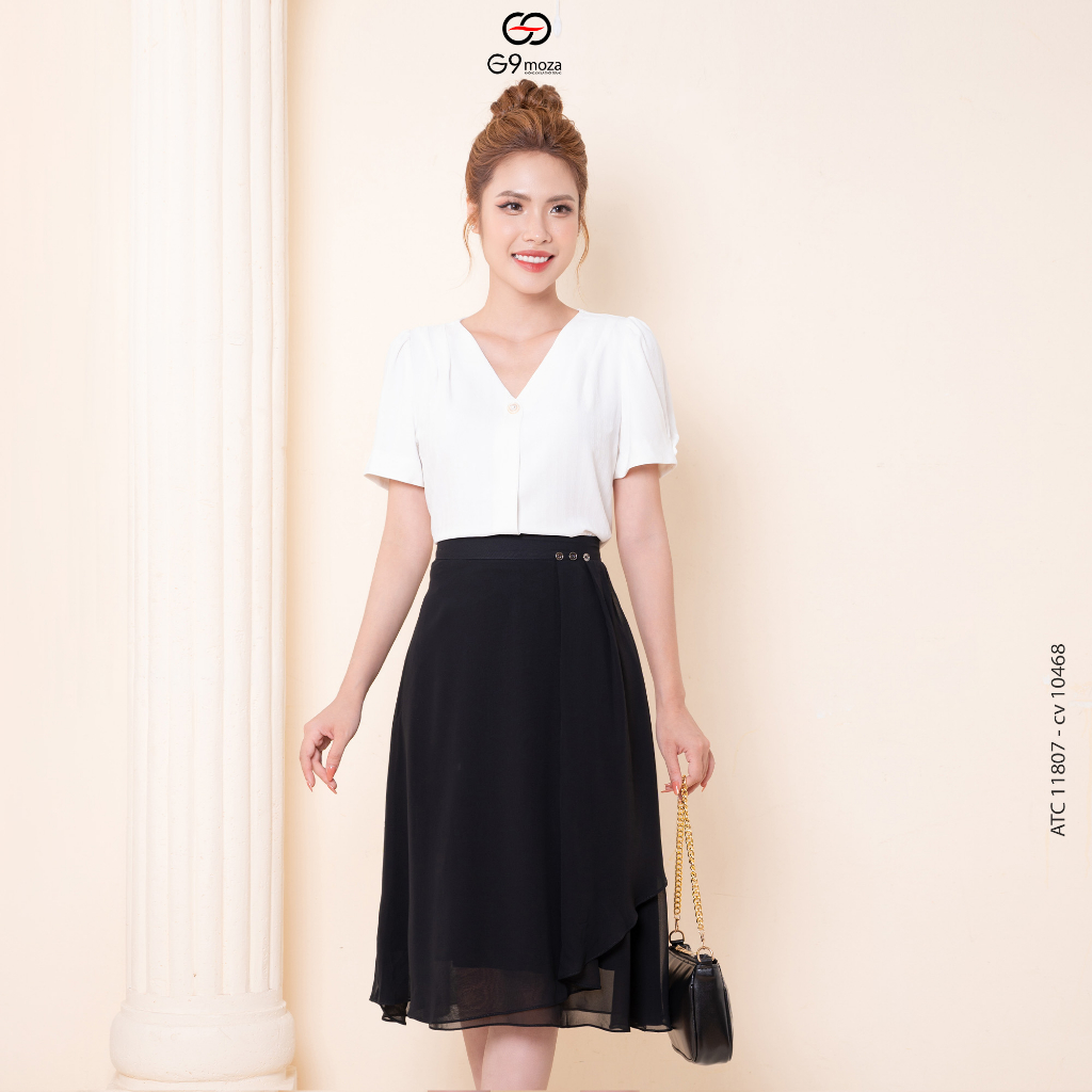 Áo tay cộc G9moza 11807 kiểu dáng trẻ trung thanh lịch