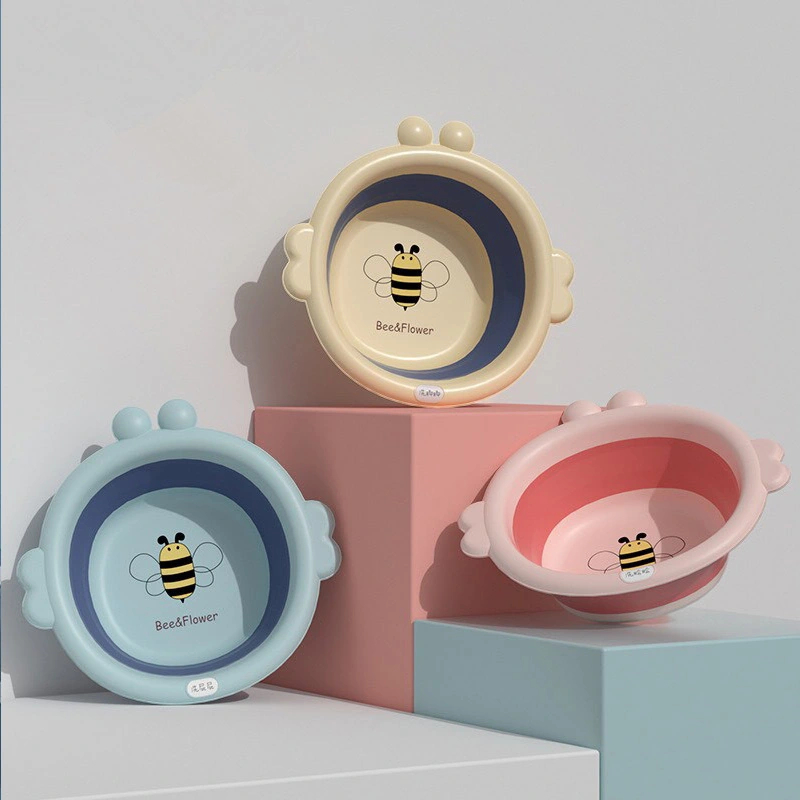 Chậu rửa mặt hình thú gấp gọn đa năng cho bé