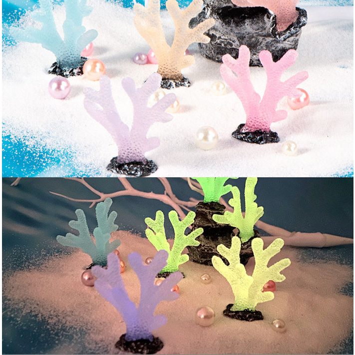 Mô hình san hô sừng hươu phát sáng decor terrarium bể cá