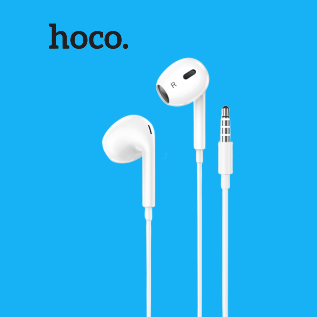 Tai nghe Hoco M101 jack 3.5mm tương thích nhiều thiết bị, dây TPE siêu bền kèm Mic đàm thoại,dài 120cm