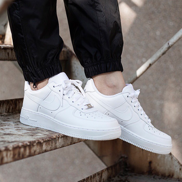 Giày Nike_air Force 1 all white, giày AF1 trắn trắng đế air bản đẹp đủ size 36-43 Full Box+Bill
