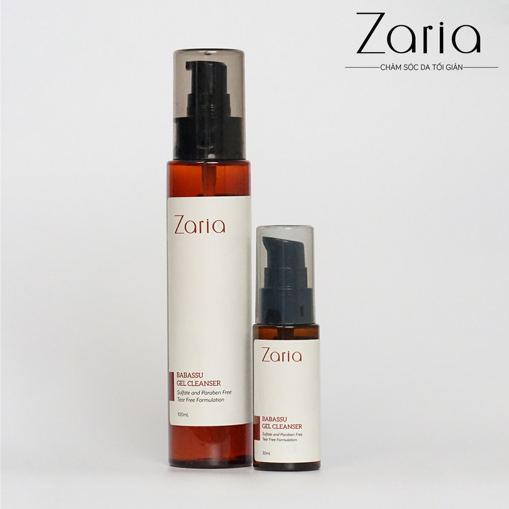 Gel Rửa Mặt Làm Sạch Mụn Đầu Đen, Mụn Trứng Cá Zaria Babassu Gel Cleanser 30ml