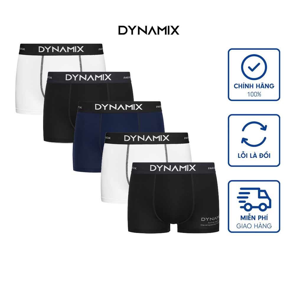 Combo 5 quần lót nam SPIRIT dáng boxer, chất vải thun lạnh mềm mại, thoáng mát - Thương hiệu DYNAMIX