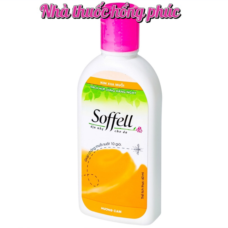 Kem Soffell hương cam giúp chống muỗi cho bé chai 60ml