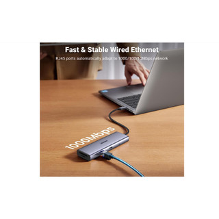 Bộ chia Hub USB Type C 9 trong 1 (HDMI, RJ45 , USB 3.0, SD , TF, PD) UGREEN 15375