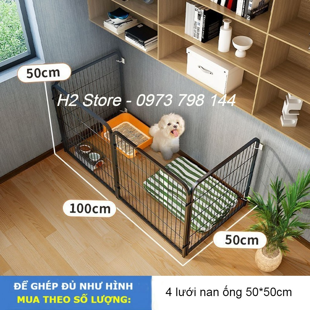 Bán lẻ tấm ghép nan ống cho chó Pomeranian, Bichon Frise, Teddy và các loài chó nhỏ khác kích thước 50*50cm - H2 Store.