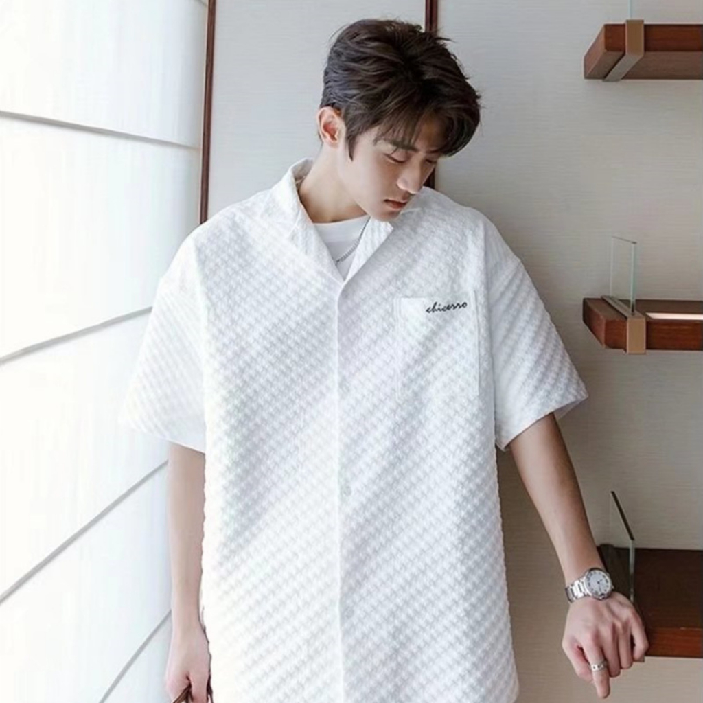 Đồ Bộ Nam ORICANO Cổ Bẻ Chất Vải Cotton Ô vuông Cao Cấp Oversize Thoáng Mát