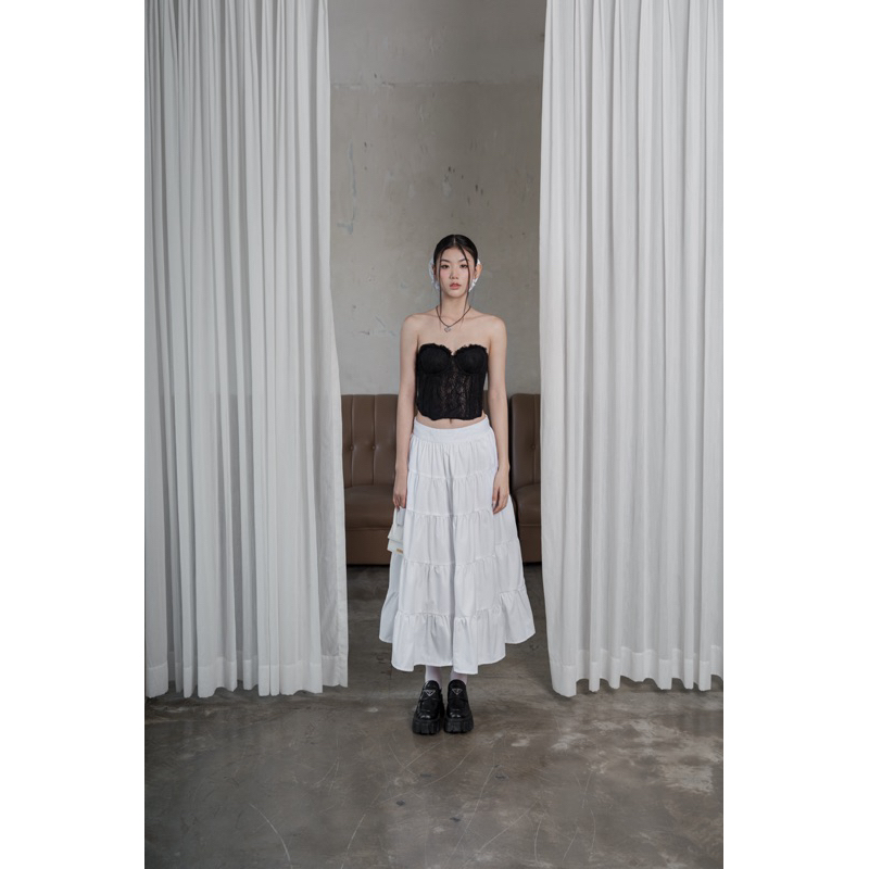 MINI CORSET x LONG SKIRT | OURS STUDIO