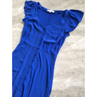 Đầm Esprit cúc bọc vải Rayon size 4,8p