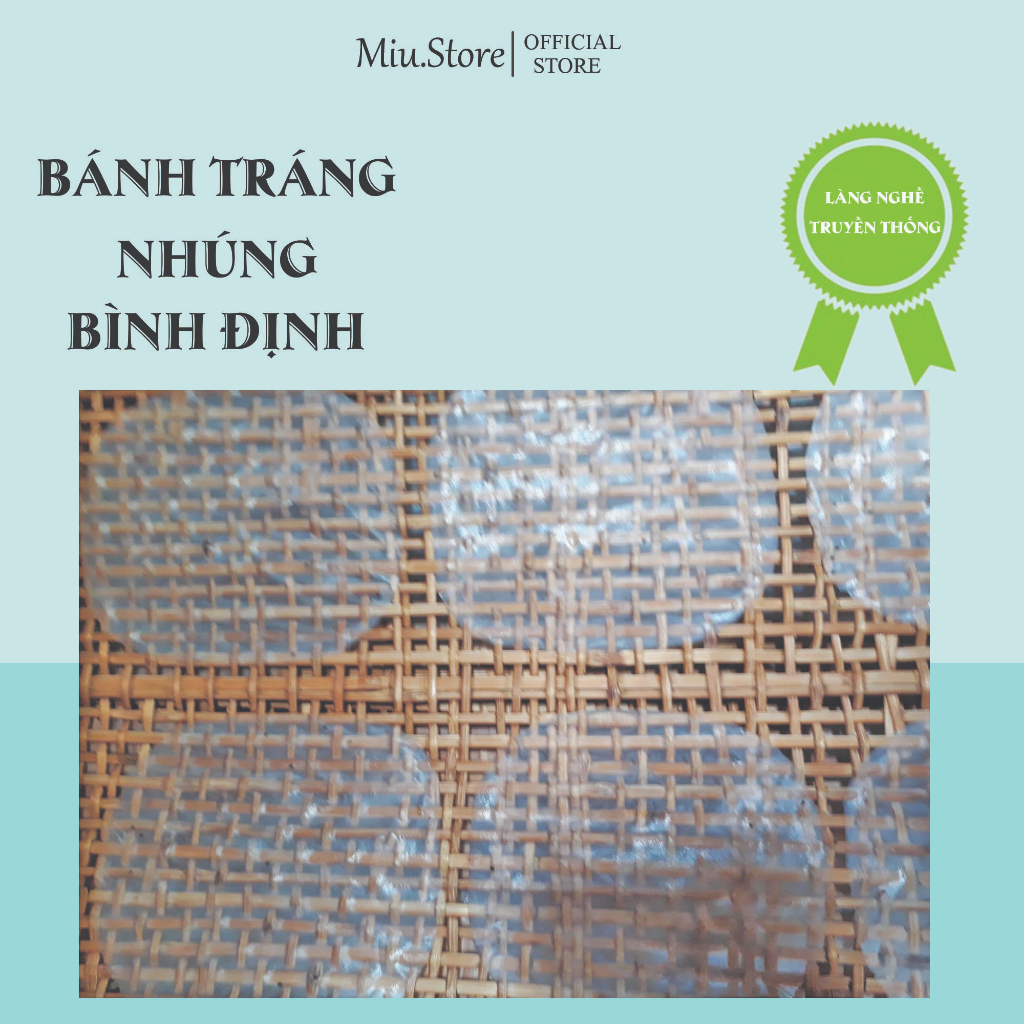 Bánh tráng mè nhúng chính gốc ràng lớn 50 cái đặc sản Bình định